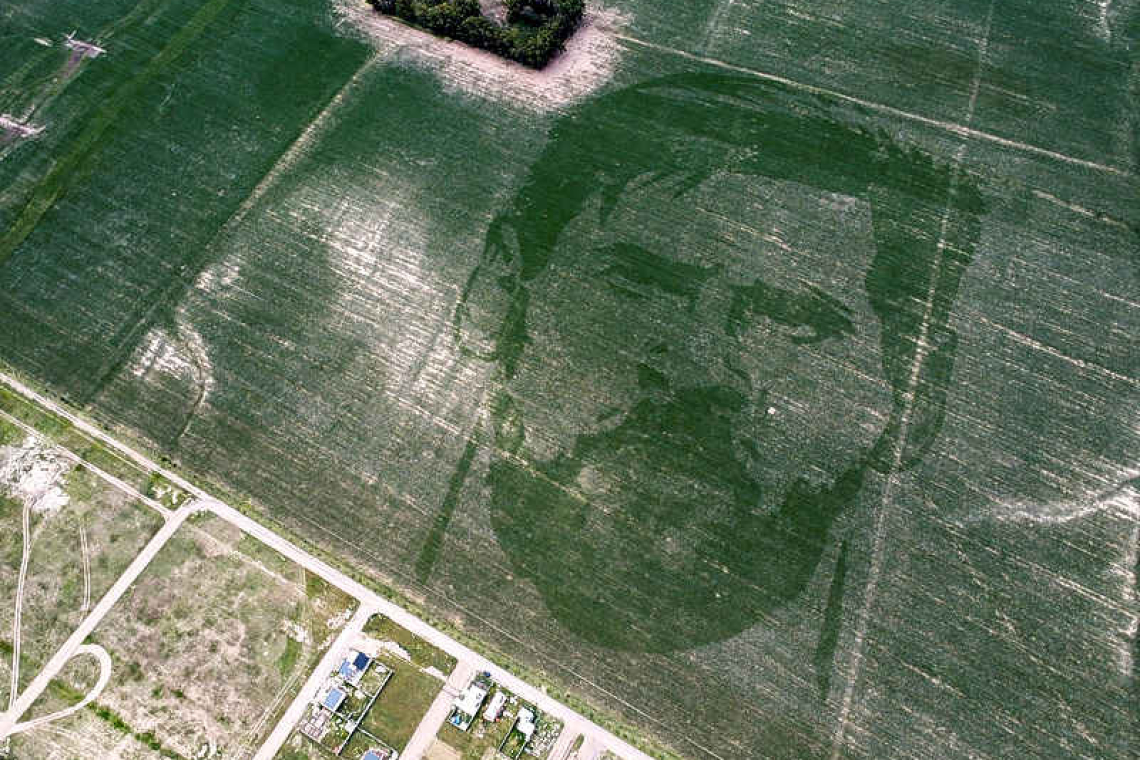 Argentine corn field planted with face of World Cup winner Messi